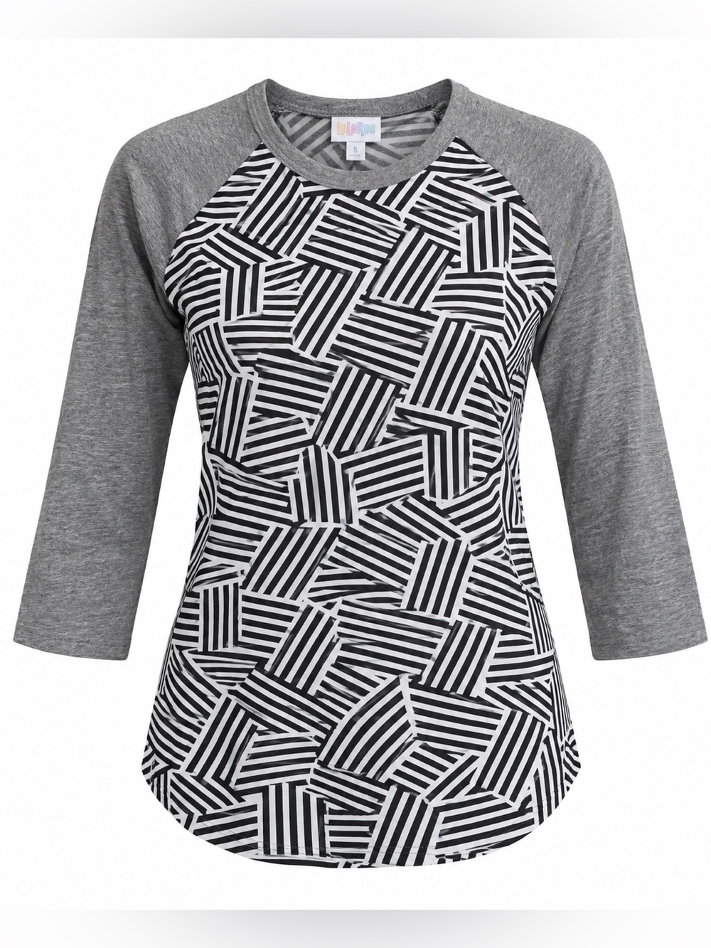 Lularoe gently worn 3/4 sleeve baseball shirt